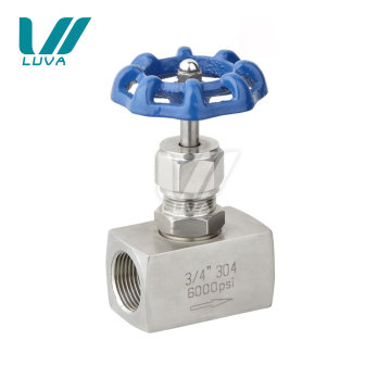 SS304 SS316 stainless steel female threaded needle valve